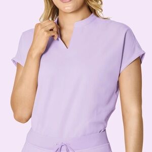 Mandala Lavender Scrub Top
